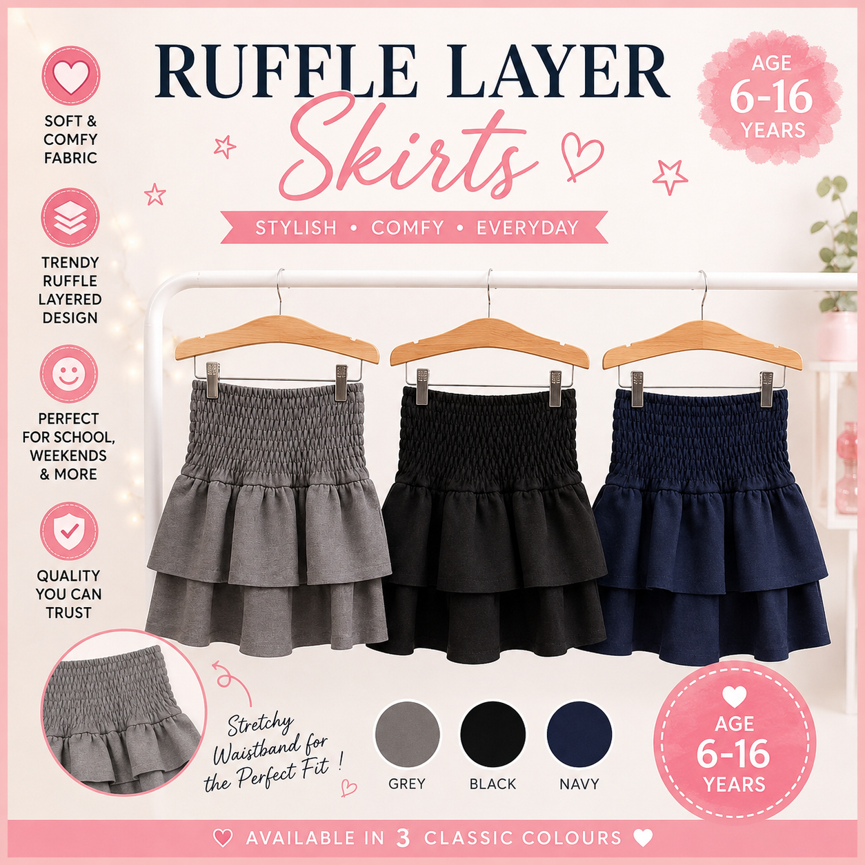 Ruffle Layer Skirts