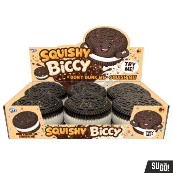 Squidgy Jumbo Biscuit Dark Chocolate In Display Box - Stress Relief & Sensory Play Toy for Fun & Relaxation - Me And You You And Me Co