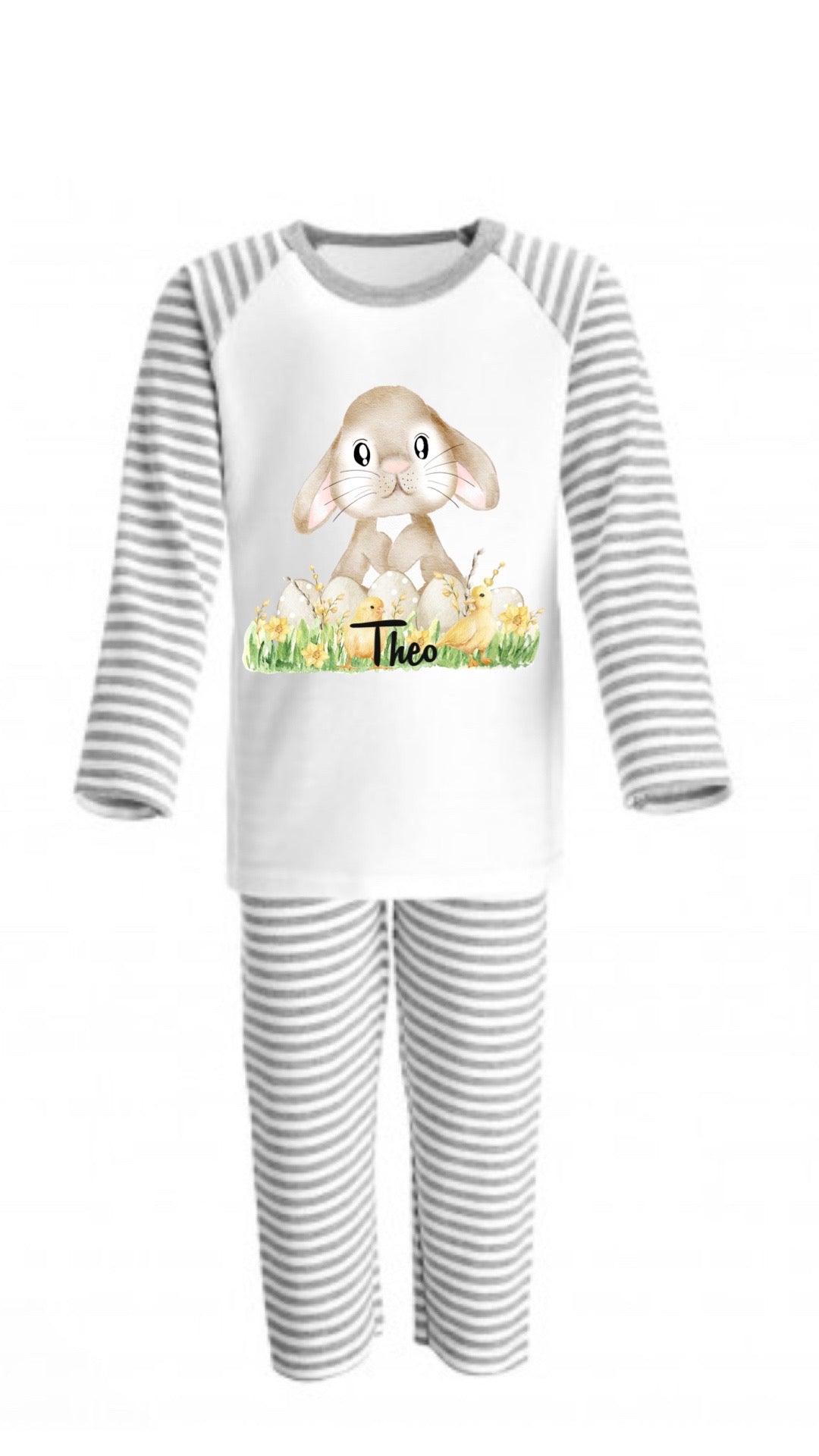 Easter Bunny with Beige Easter Eggs Pyjamas