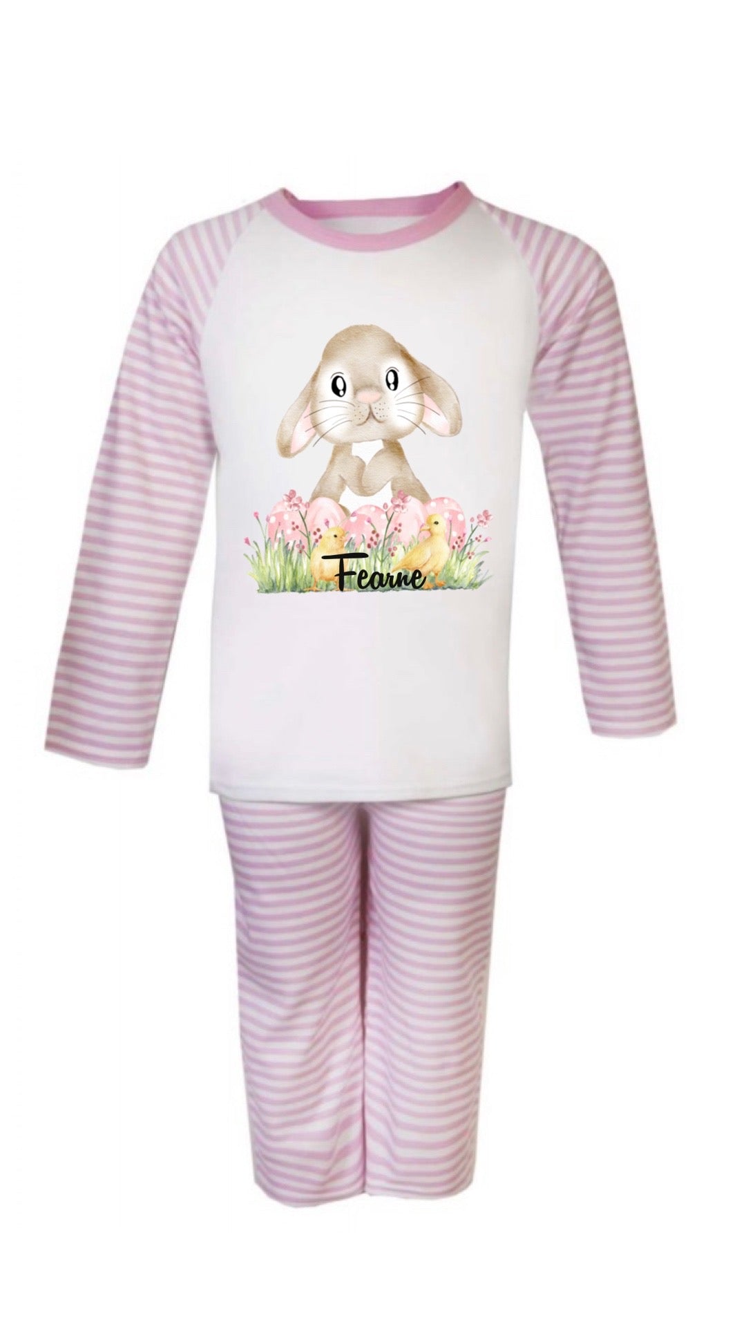 Easter Bunny with Pink Easter Eggs Pyjamas