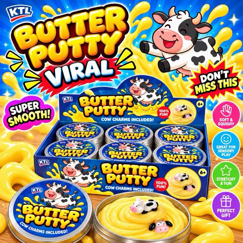 60g Butter Putty With Charms In Tin Pot In A Display Box - Me And You You And Me Co