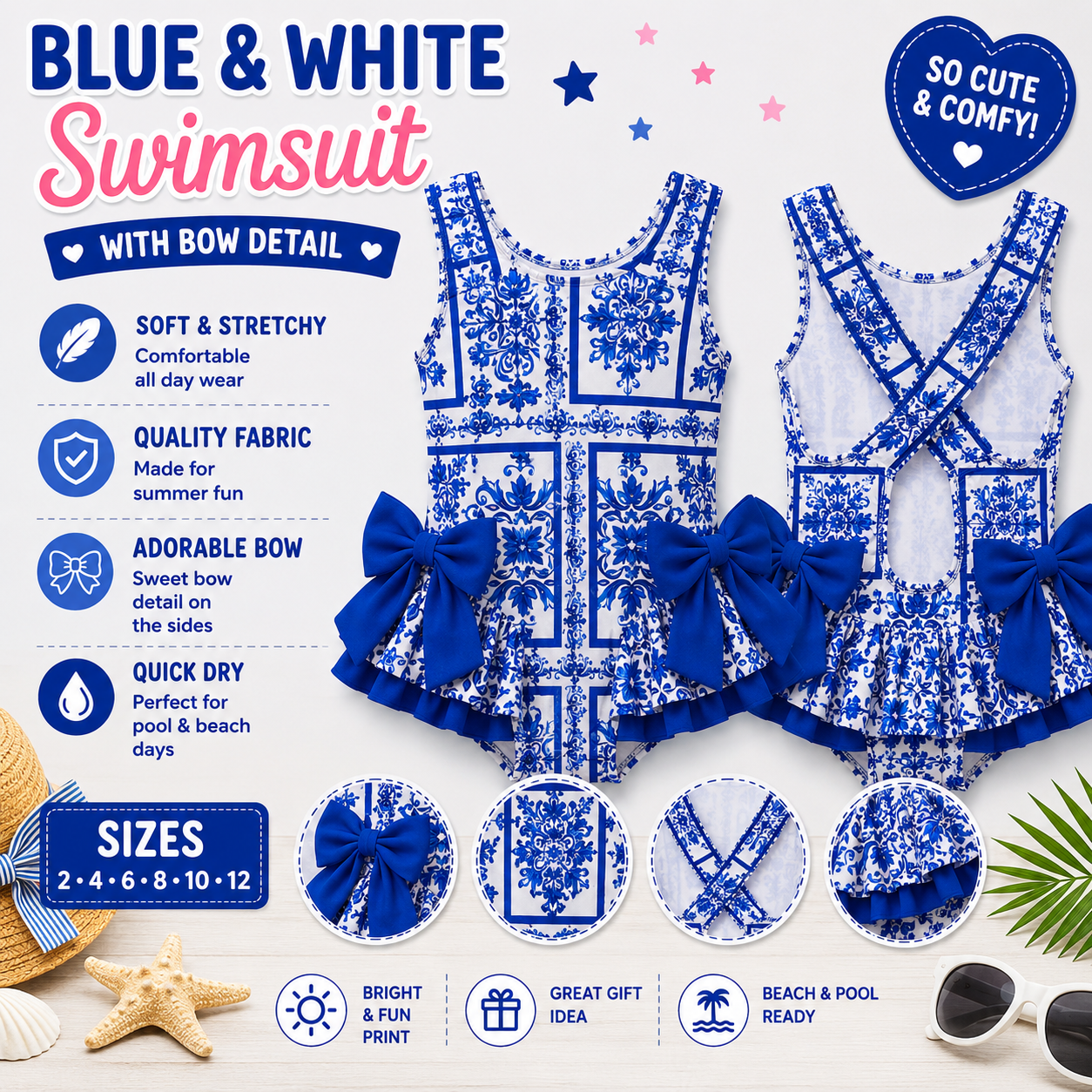 Blue Italian Swimsuit