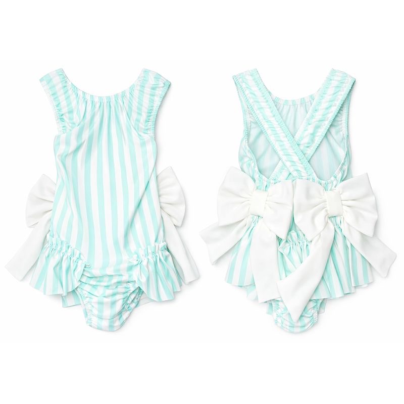 Green Striped Swimsuit - Me And You You And Me Co