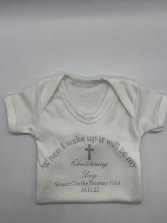 Christening baby vest - Me And You You And Me Co 
