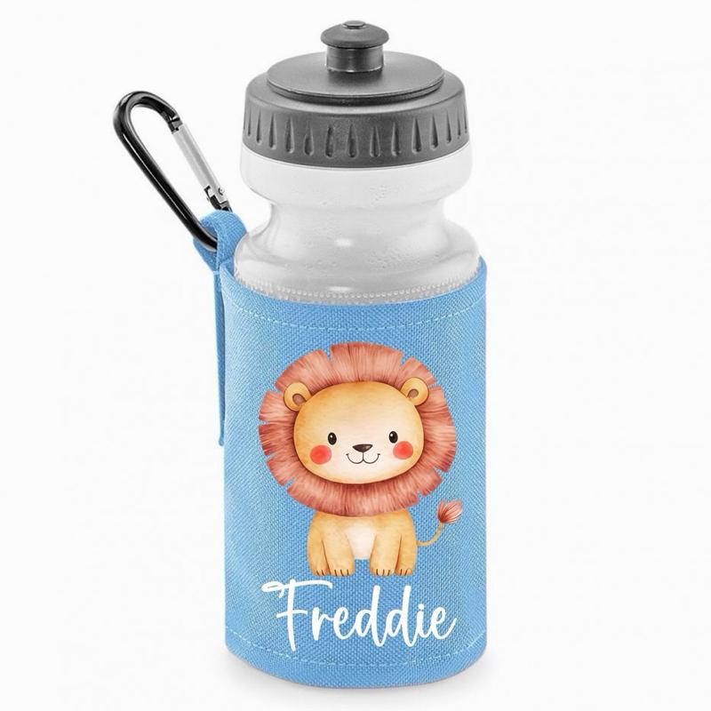 Personalised Cute Animal Water Bottle - various colours and animals to choose from - Me And You You And Me Co 