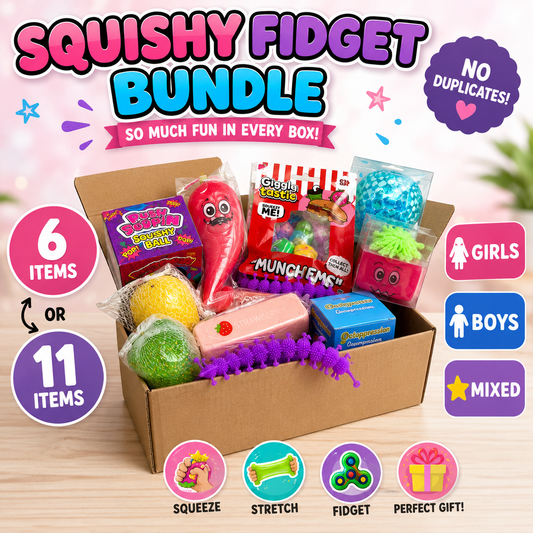 6-Piece or 11-Piece Fidget Squishy Mystery Bundle