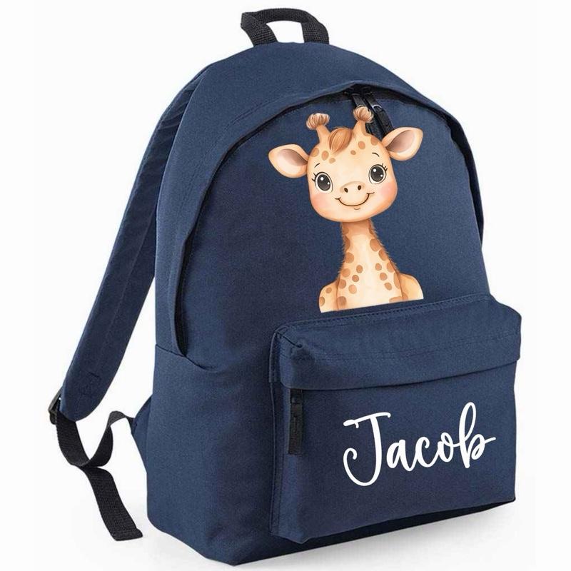 Personalised Safari Animal Maxi Backpack - various colours and animal to choose from - Me And You You And Me Co 