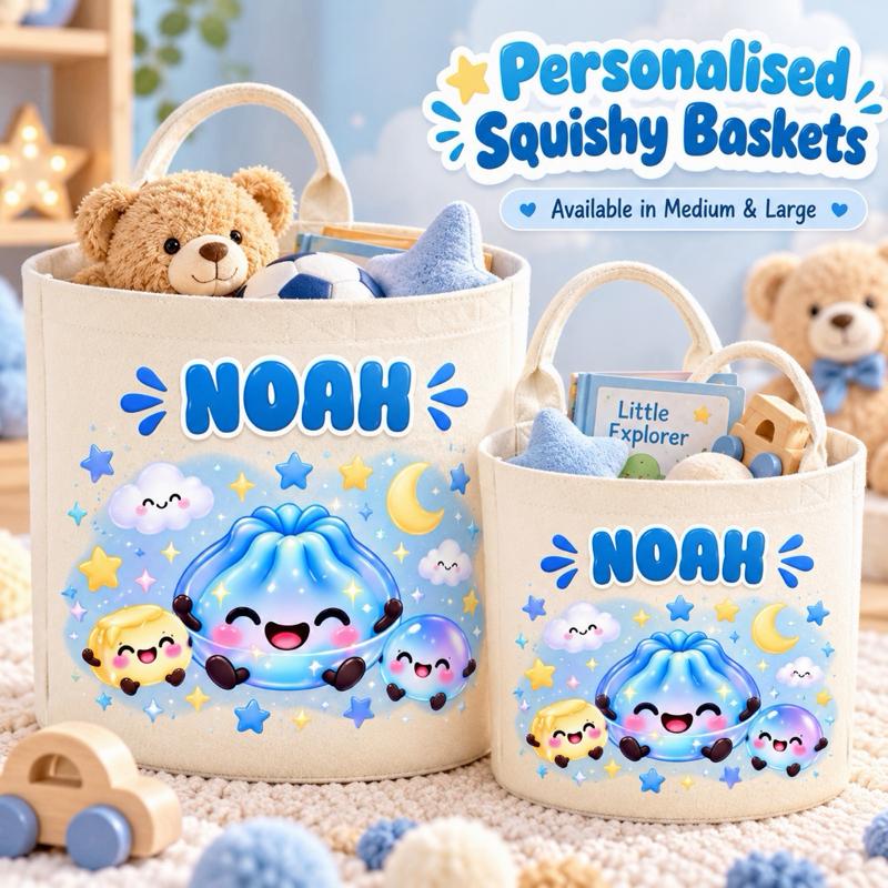 Personalised Squishy Baskets - Cute & Colourful with Squishy Favourites - Perfect Gift Idea for All Ages - Take It Everywhere! - Me And You You And Me Co 