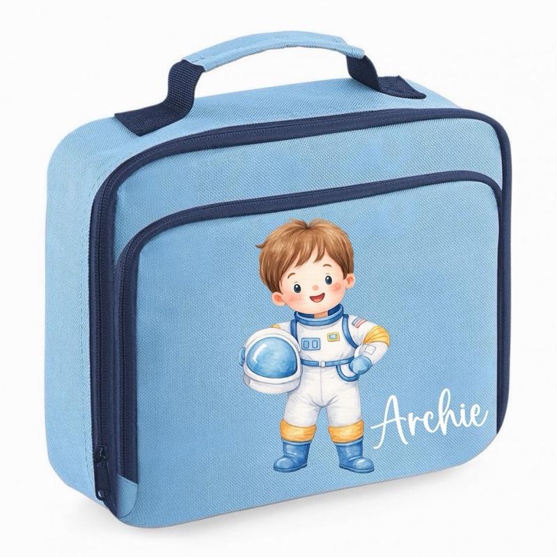 Personalised Space Animal Lunch Bag - various colours and Characters to choose from - Me And You You And Me Co 