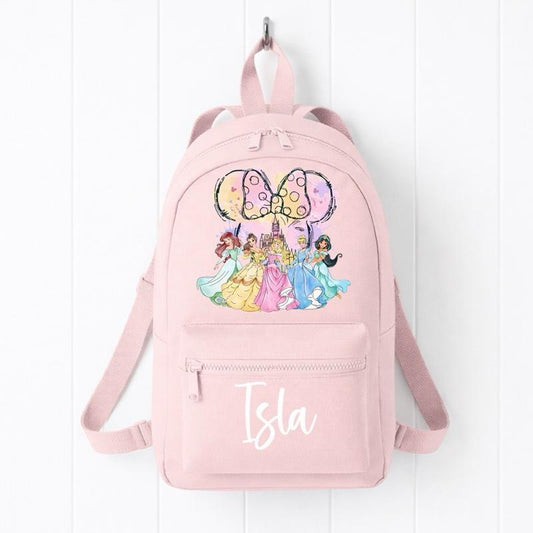 Personalised Princess mini backpack - various colours - Me And You You And Me Co 