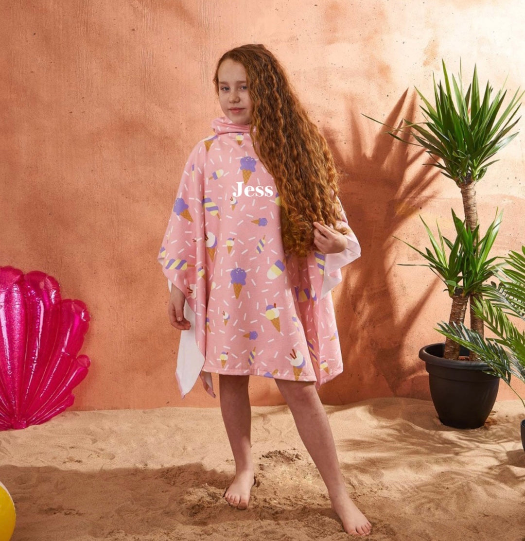 Embroidered Quick Dry Towelling Swim/Beach Covers