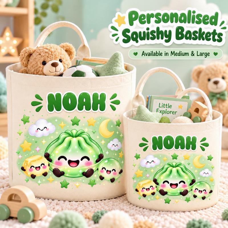 Personalised Squishy Baskets - Cute & Colourful with Squishy Favourites - Perfect Gift Idea for All Ages - Take It Everywhere! - Me And You You And Me Co 