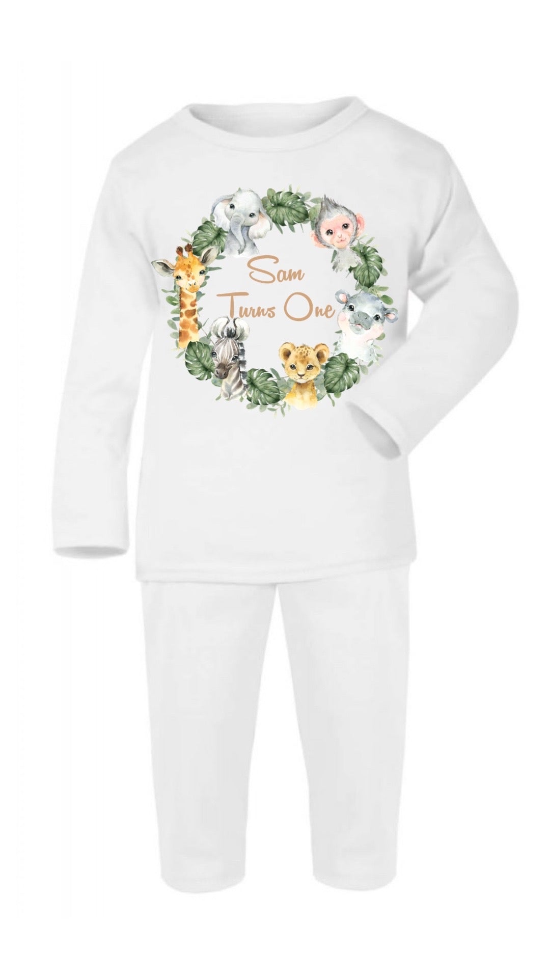 Safari Animals Birthday Pyjamas