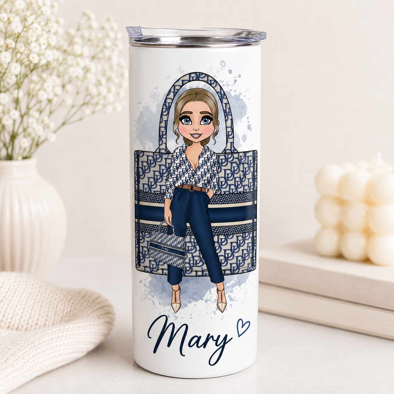 CD Bag 20oz Tumbler - Choose skin tone, hair and eye colour