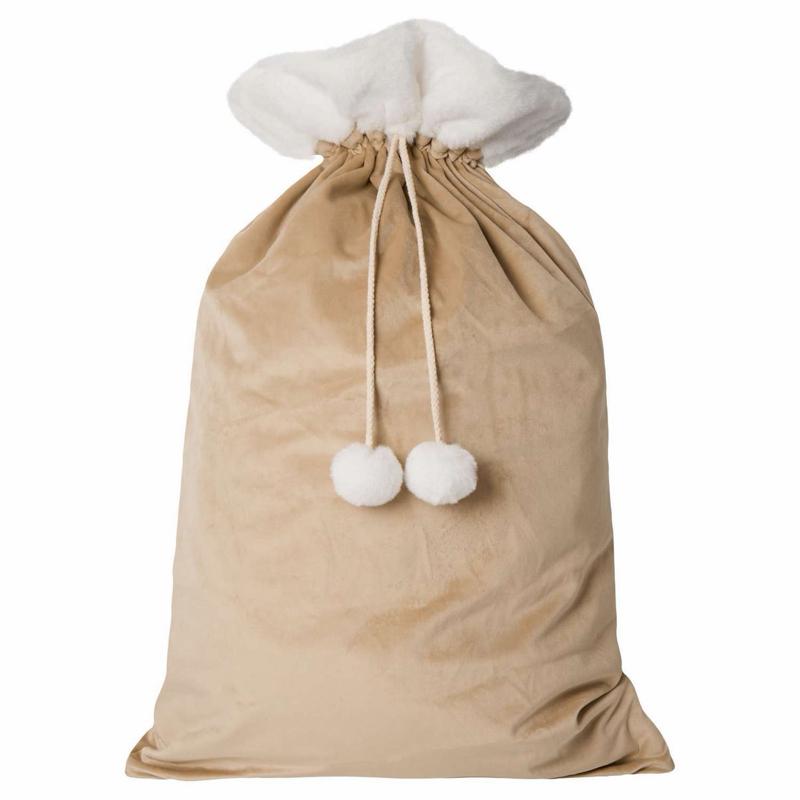 Personalised Christmas Large Luxury Sacks choose from red or neutral and colour of font - Me And You You And Me Co 