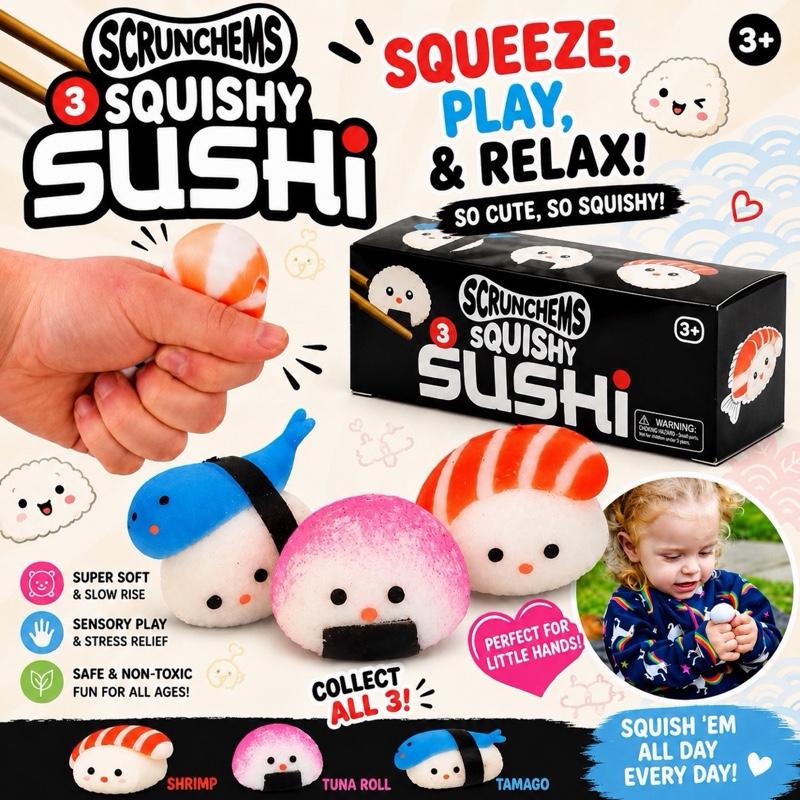 SCRUNCHEMS SQUISHY SUSHI - Me And You You And Me Co 