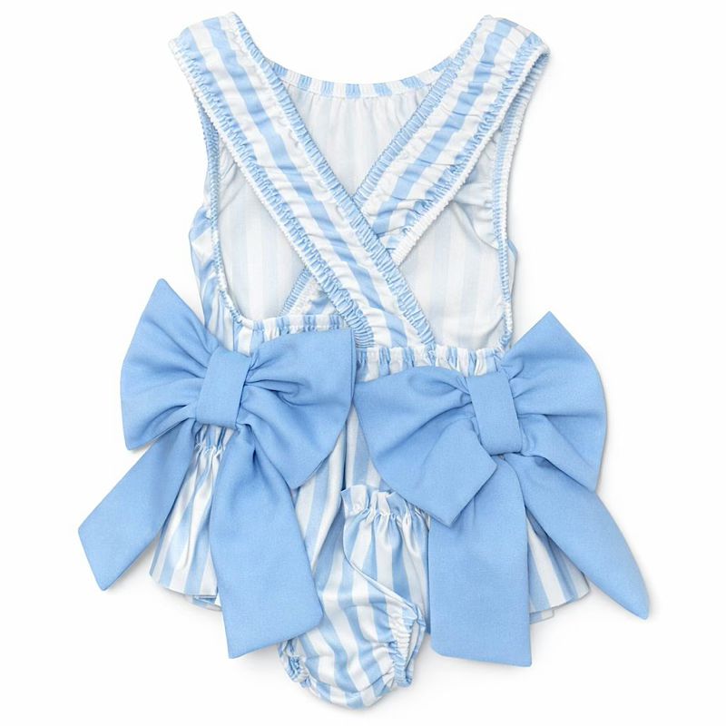 Blue Striped Swimsuit - Me And You You And Me Co 