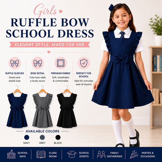 Ruffle Bow Pinafore