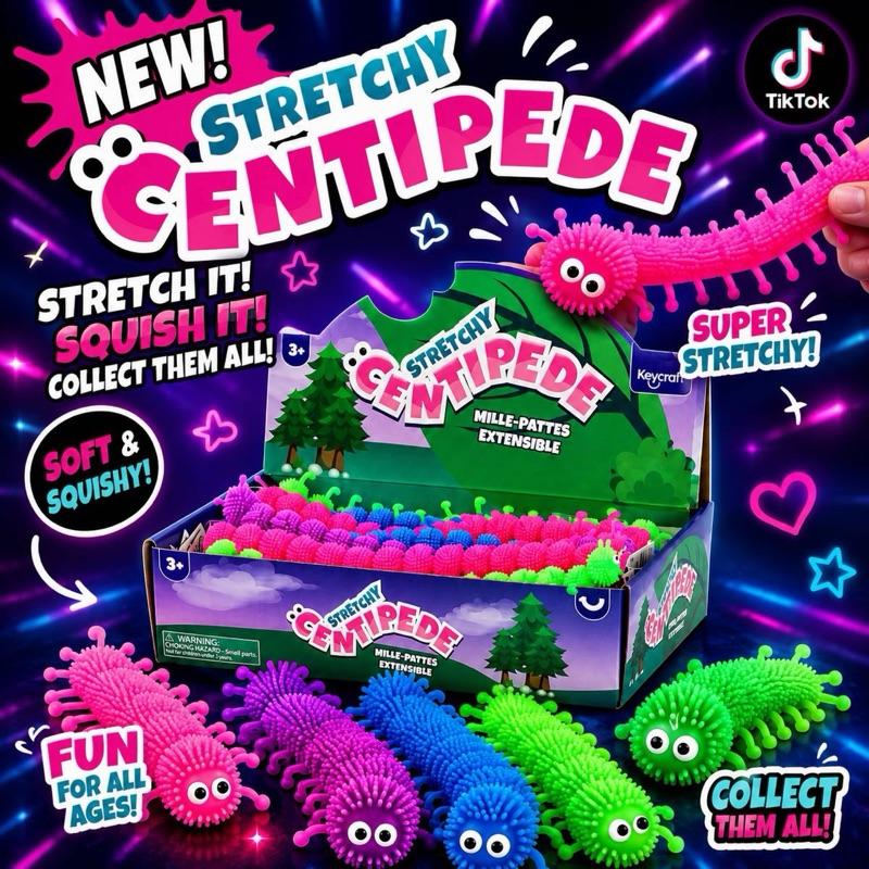 STRETCHY CENTIPEDES ASSORTED