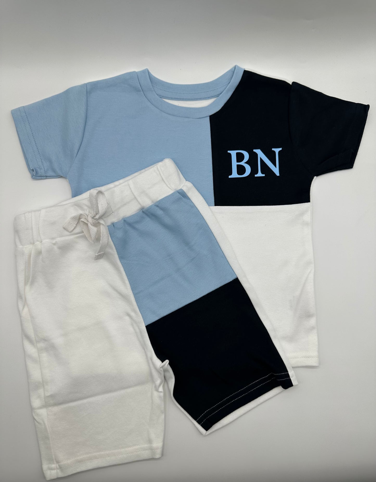 Panel T-Shirt & Shorts Set