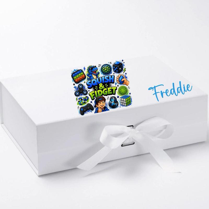 Personalised Squish and Fidget box - available in medium and large