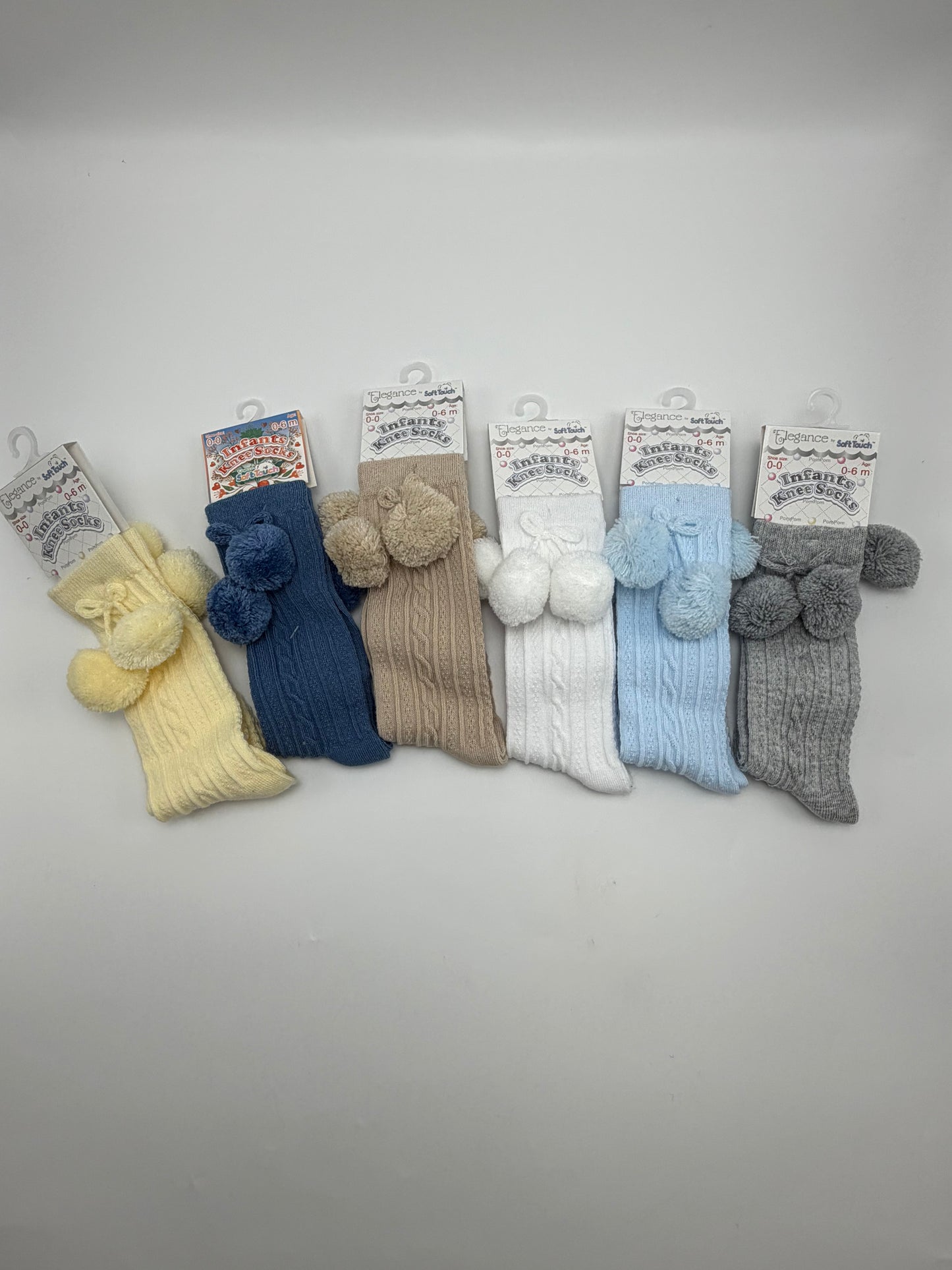 Knee High Pom Pom Socks