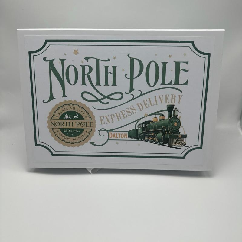 Personalised Christmas Train Luxury Magnetic Ribbon Gift box