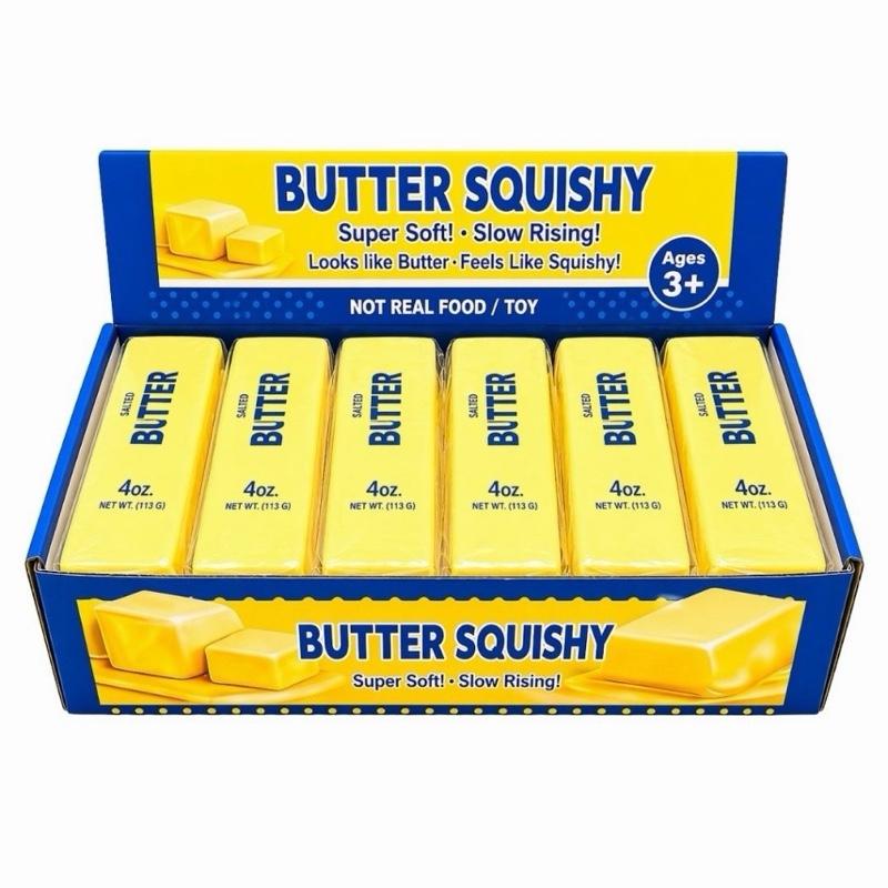 BUTTER MEDIUM SLOW RISING SQUEEZY SQUISHY TOY 13CM