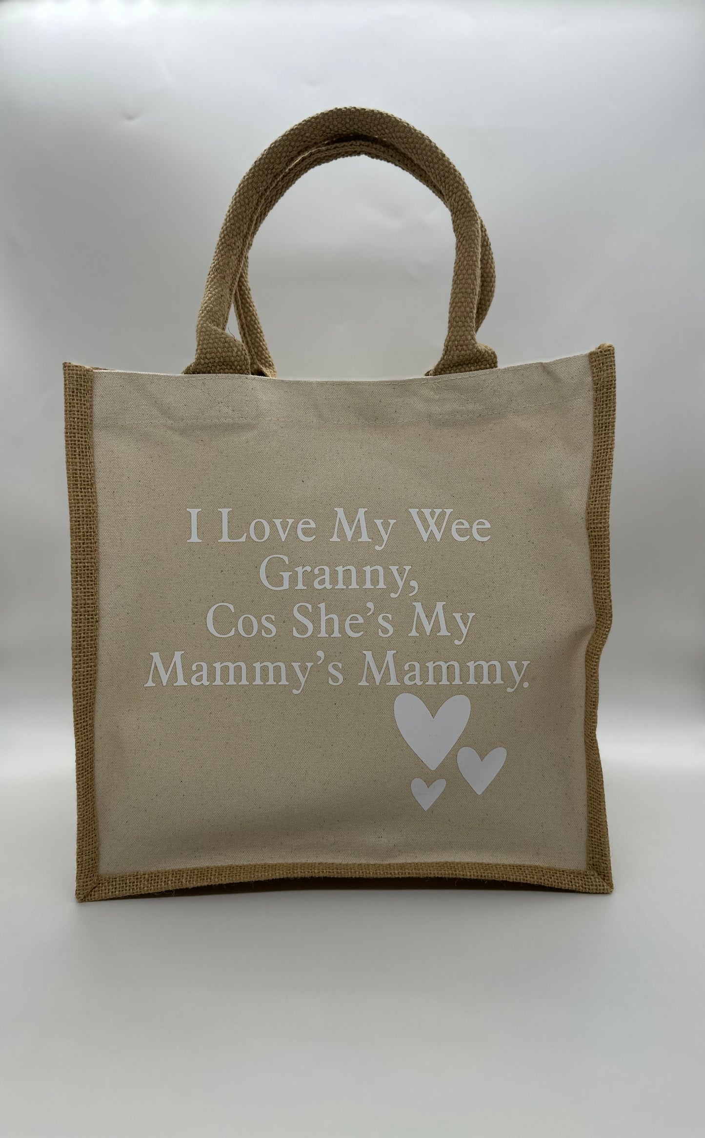 Wee Mammy/Daddy Jute Bag - Me And You You And Me Co 