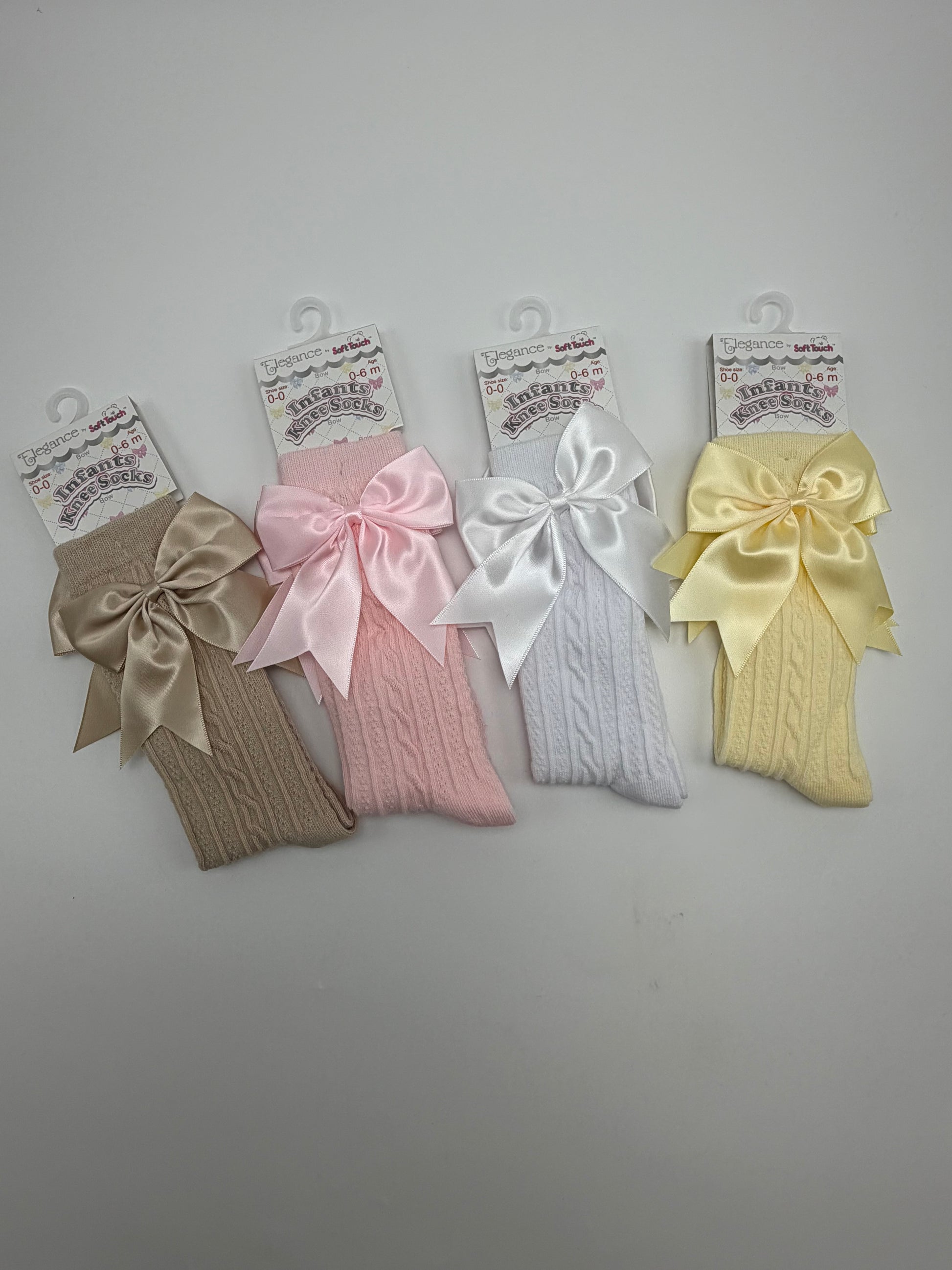 Knee High Bow Socks - Me And You You And Me Co 