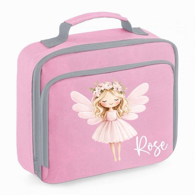 Personalised Fairy Lunch Bag - various colours and fairies to choose from - Me And You You And Me Co 
