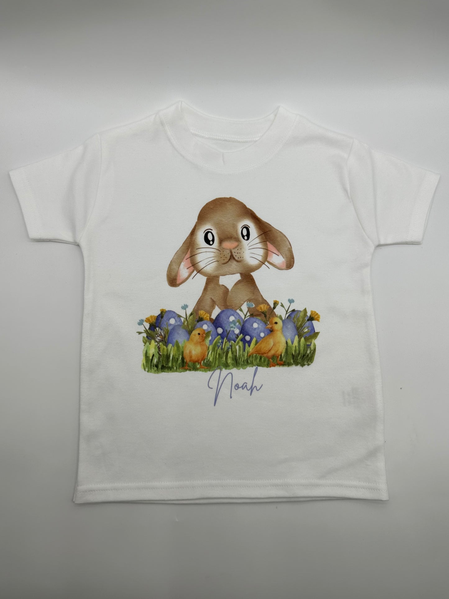 Easter Bunny with Blue Easter Eggs T-Shirt