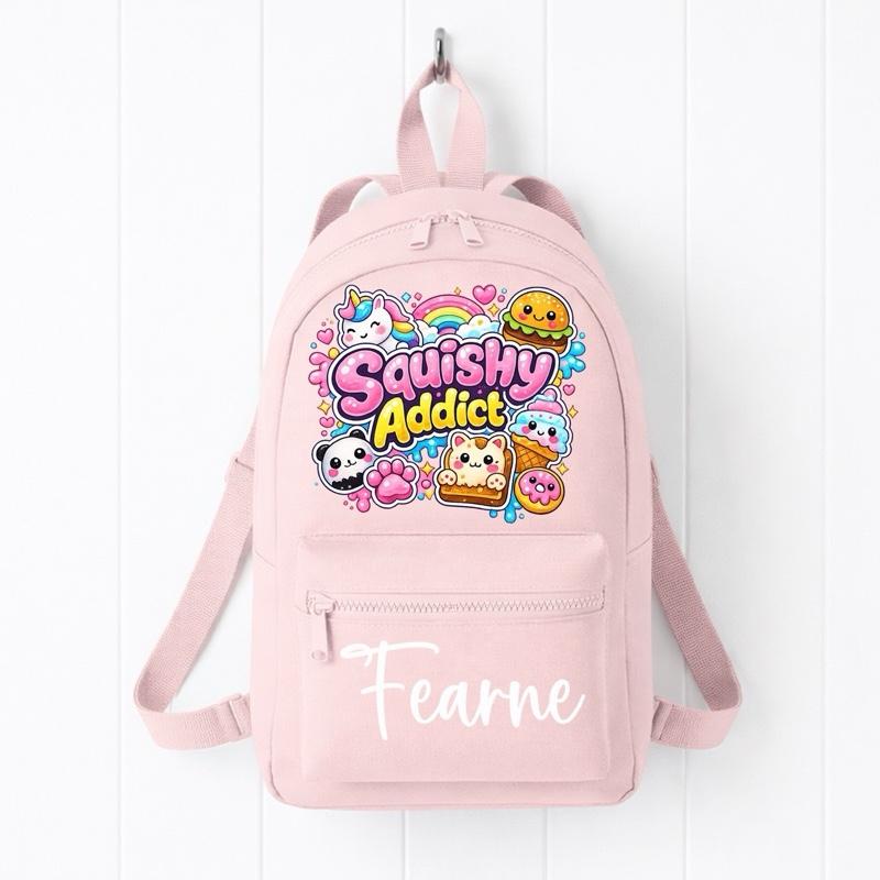 Personalised Squishy Addict Backpack kids children’s bag backpack
