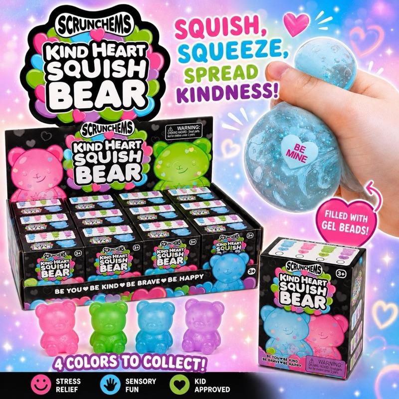 Scrunchem Kind Heart Squish Bear