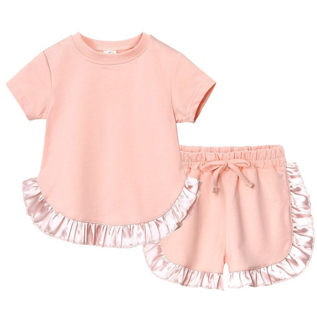 Ruffle T-Shirt & Shorts Sets