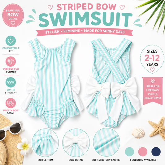 Green Striped Swimsuit - Me And You You And Me Co 