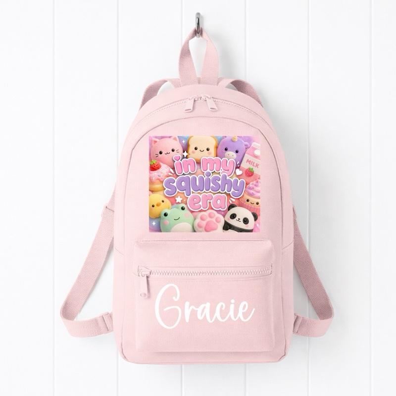 Personalised In My Squishy Era mini backpack - various colours