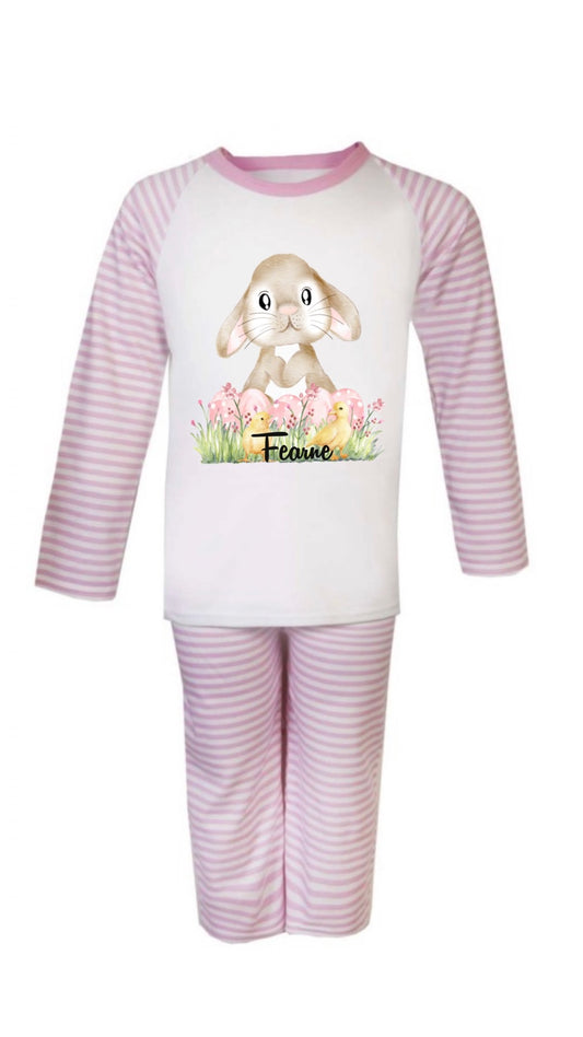 Easter Bunny with Pink Easter Eggs Pyjamas