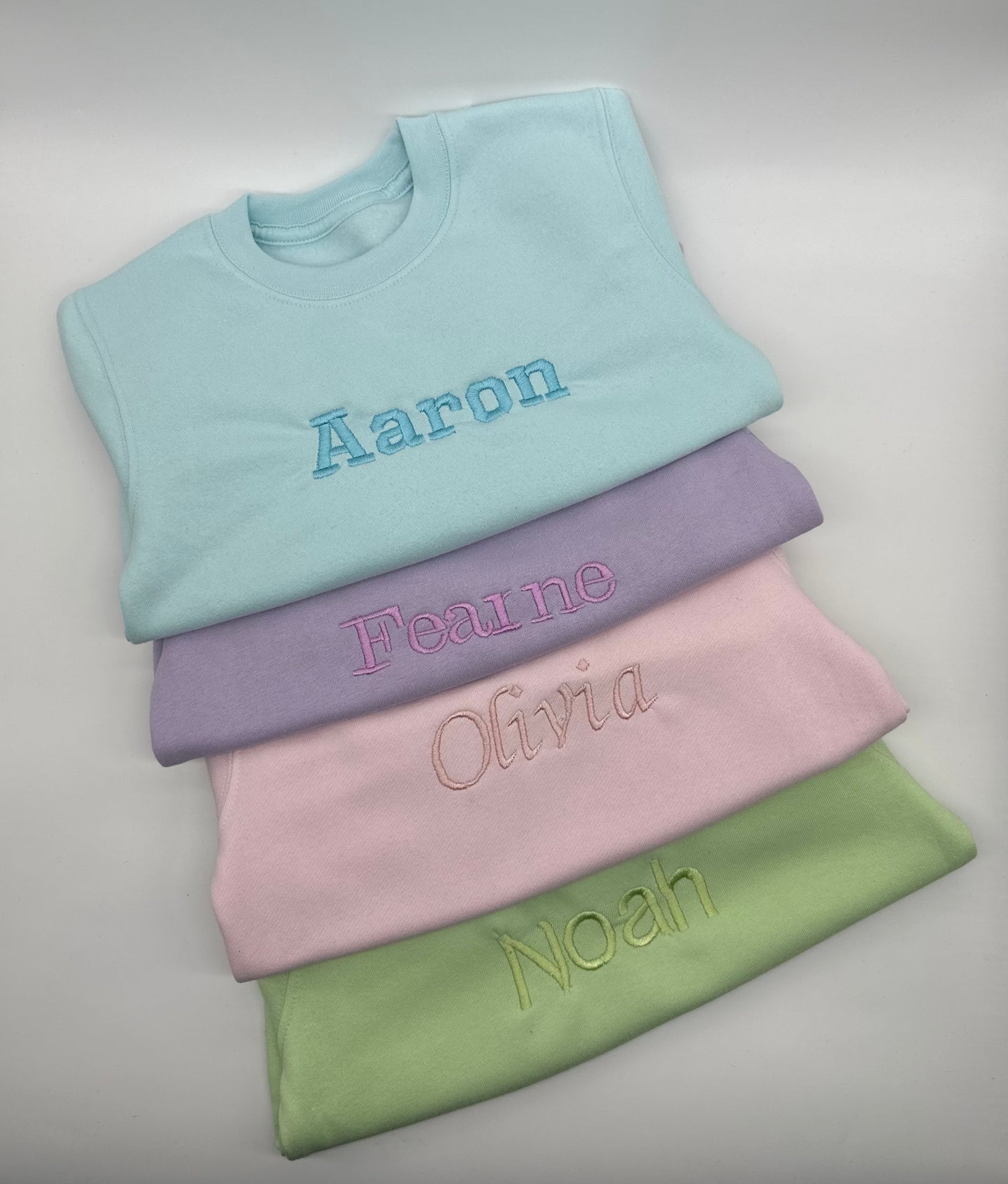 Embroidered Pastel Sweatshirt