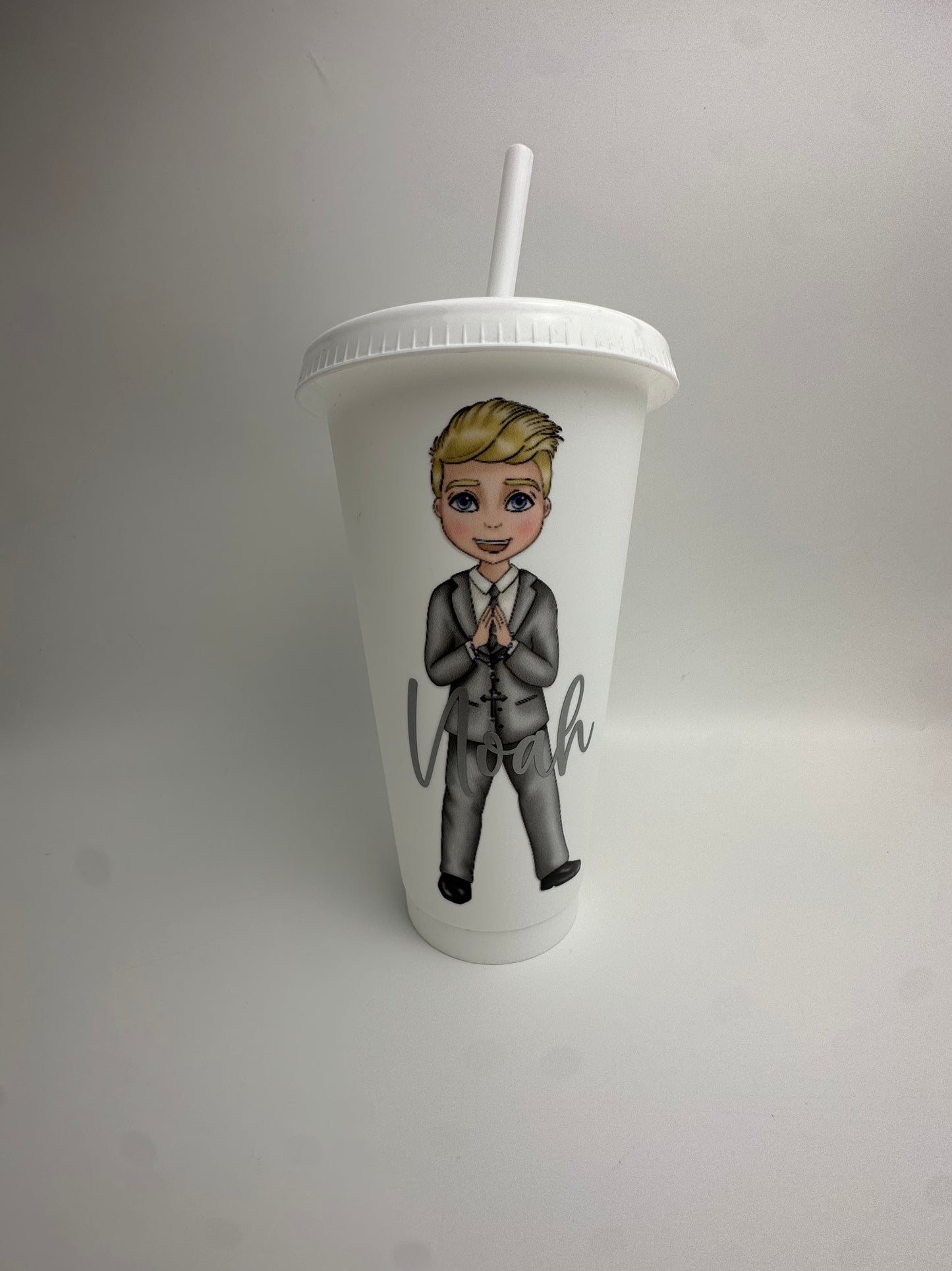 Boys Communion Suit 24oz Cold Cup