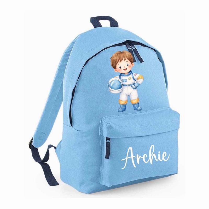 Personalised Space Maxi Backpack - various colours and characters to choose from - Me And You You And Me Co 
