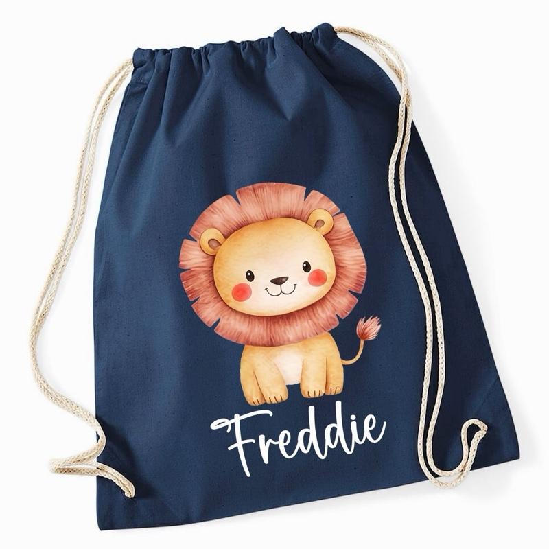 Personalised Cute Animal Gym Bag - various colours and animals to choose from - Me And You You And Me Co 