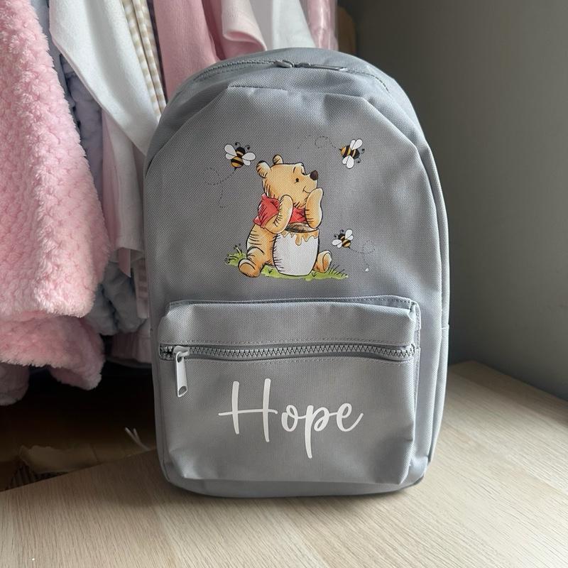 Personalised Bear mini backpack - various colours