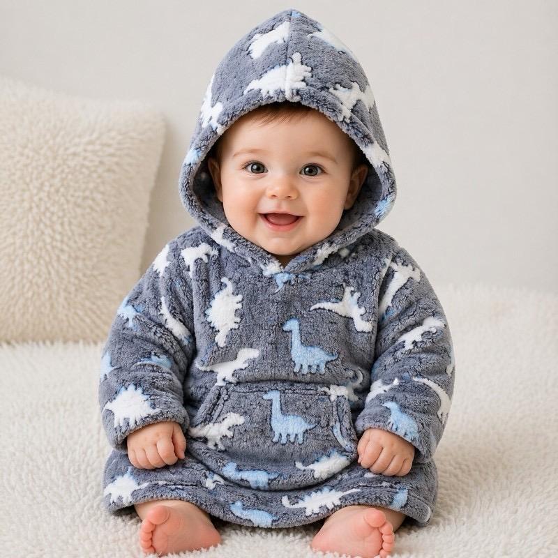 Soft & Cosy Oodie 6 months to 6 years - Ultra Soft Fabric, Lightweight & Breathable, Machine Washable, Ages 6 Months to 6 Years