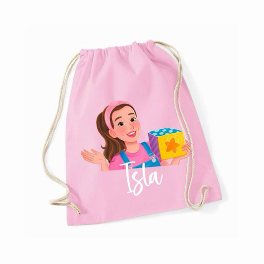 Personalised ms Rach Gym Bag 100% Cotton Various Colours Customisable with Name Add Notes Section - Me And You You And Me Co 