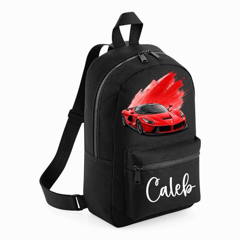Personalised Cars mini backpack - various designs and colours to choose from - Me And You You And Me Co 