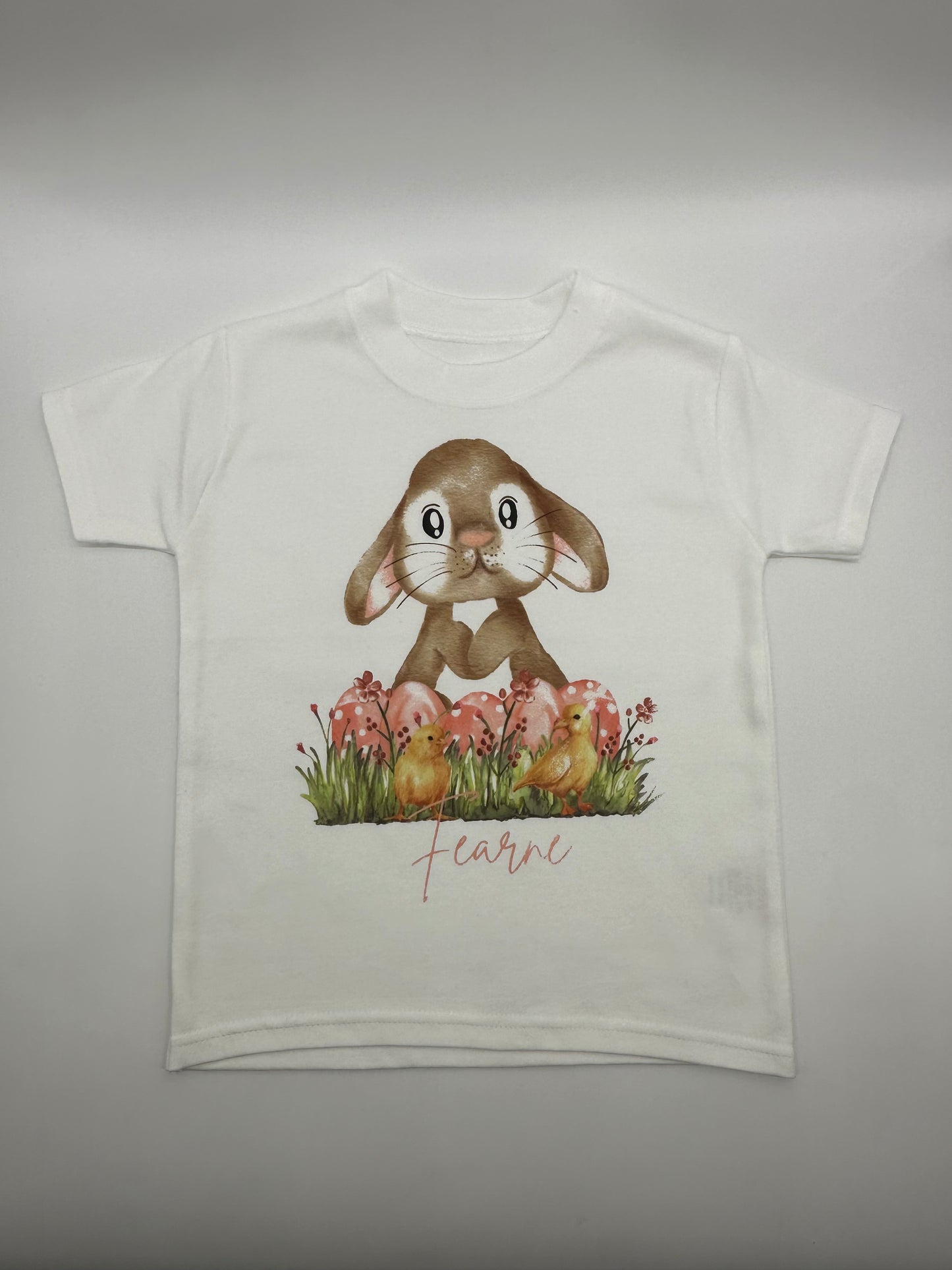 Easter Bunny with Pink Easter Eggs T-Shirt