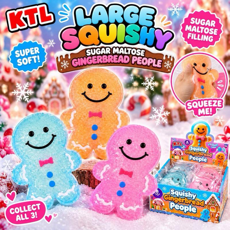 Large Squishy Sugar Maltose Gingerbread People - Me And You You And Me Co 