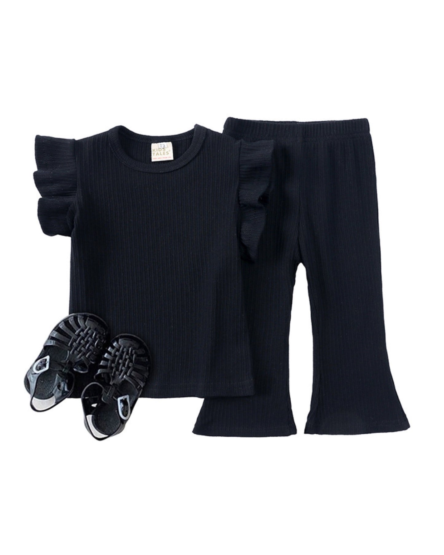 Ribbed Ruffle Flare Sets