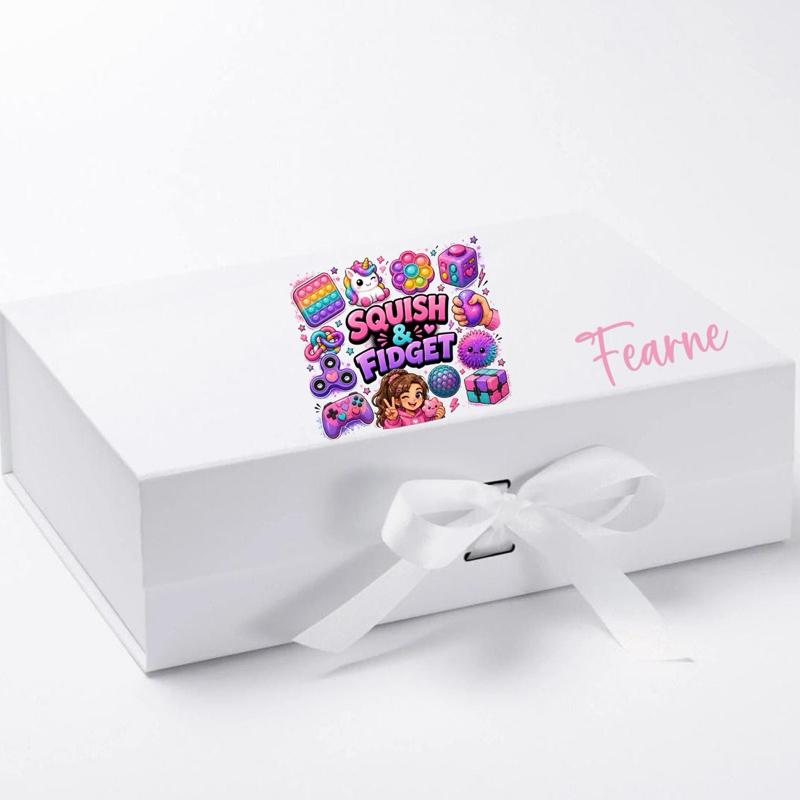 Personalised in Squish and Fidget box - available in medium and large
